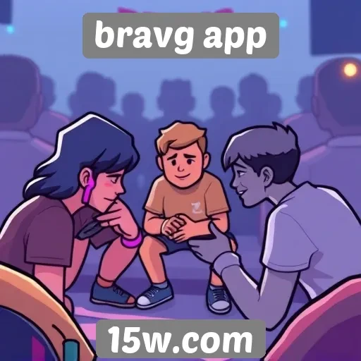 destaques dos recursos de socialização do bravg app